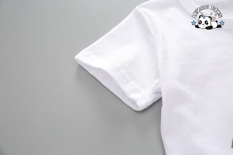 LEZONKIDS - Conjunto de Roupas de Verão para Meninas de 5-8 Anos com Estampa de Melancia, Camiseta de Manga Curta e Shorts, 2 Peças, Conjuntos de Roupas para Crianças